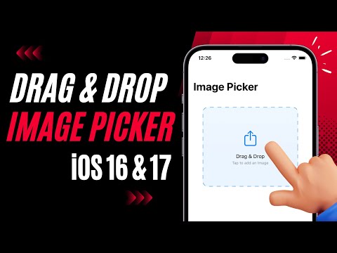 SwiftUI Drag & Drop Image Picker - iOS 16 & iOS 17 - Xcode 15 - SwiftUI Tutorials thumbnail