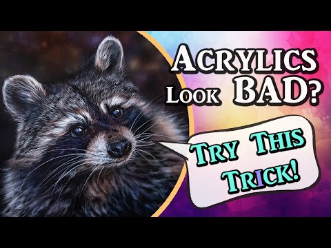 Use this to make acrylic paintings look like oil! #acrylicpainting