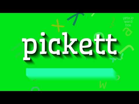 PICKETT - How to pronounce it?
