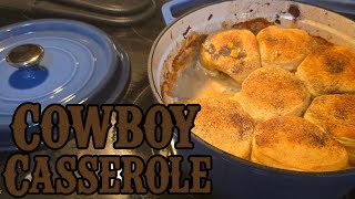 Cooking Cowboy Casserole in the HAUSHOF Enameled Cast Iron Dutch Oven!