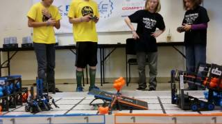 February 4, 2017 Tournament at Colorado Youth Outdoors – Qualifying Match with Berthoud Robotics Club’s Team #1069H, Elite Machines
