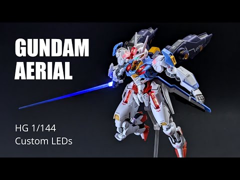 HG 1/144 Gundam Aerial | Custom LED Lighting