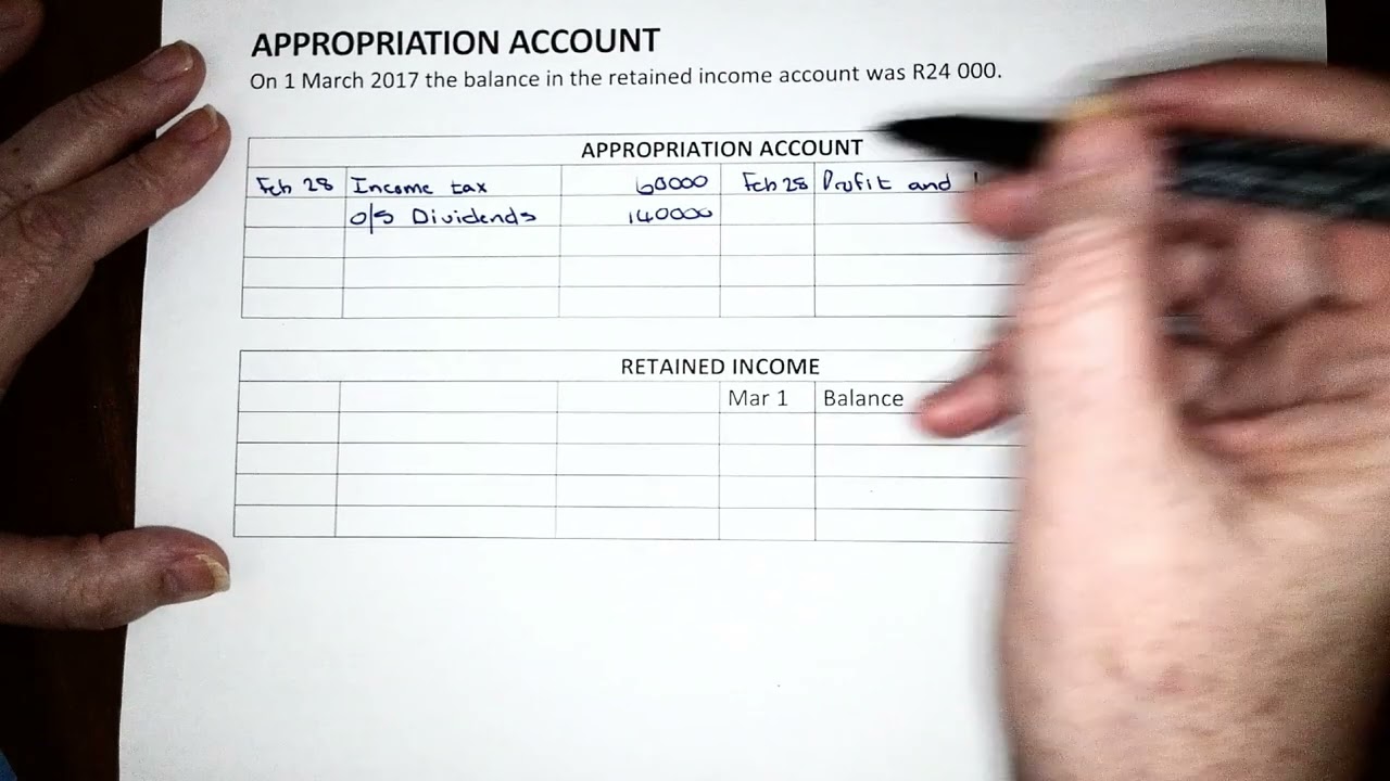 15. Appropriation Account