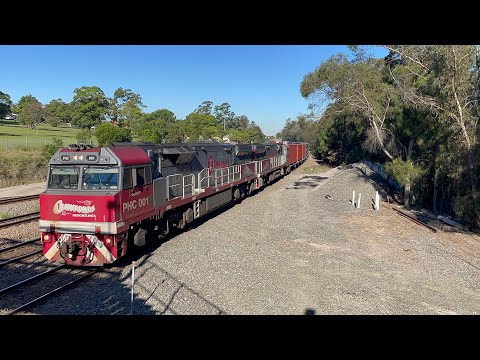 Crawfords PHC001 & PHC002 with 1595 at East Maitland - 28/5/24