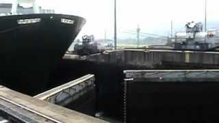 preview picture of video 'Canale di Panama, Gatun Locks'