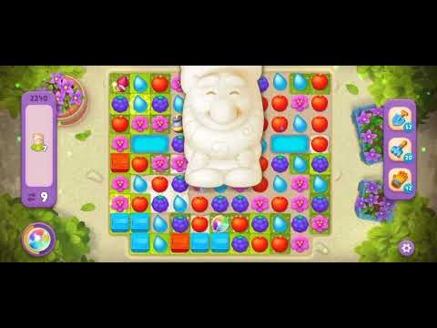 Gardenscapes Level 2240 [Super Hard Level] #androidgameplay #gardenscapesgame #viral #game #powersee