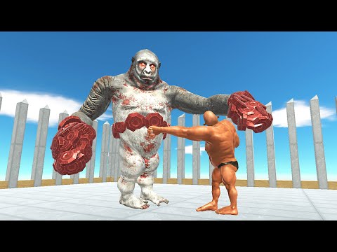 UPDATED BOXER GORO VS EVERY FACTION ON SPIKES ARENA | ANIMAL REVOLT BATTLE SIMULATOR