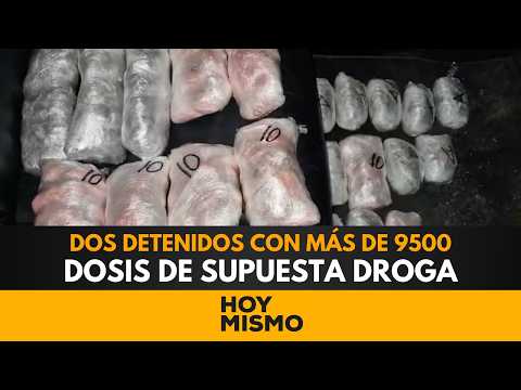 Dos detenidos con más de 9500 dosis de supuesta droga en operativo en la CA 5 en Pespire