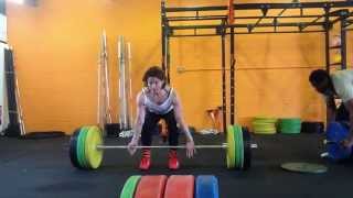 preview picture of video 'Mi-gym.com (CrossFit Chelmsford) - Perhaps the ugliest dead lift face ever! 105kg'