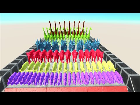 Colors Run To Get a Pig - Animal Revolt Battle Simulator Part 13