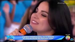 MAITE PERRONI LOCA EN DOMINGO LEGAL BRASIL