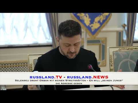 Selenskij droht Orban mit seinen Streitkräften – Er will „seinen Jungs“ die Adresse geben