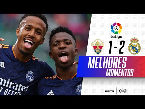 Gols e lances de Elche x Real Madrid