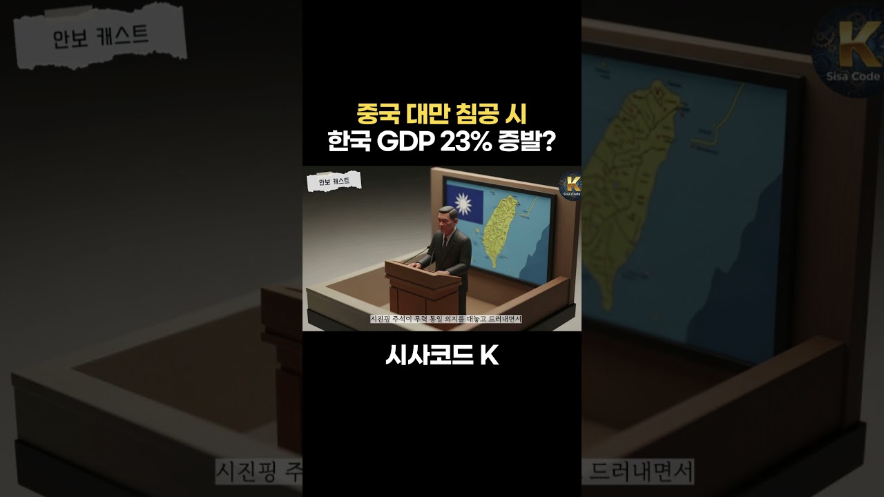 중국 대만 침공 시, 한국 GDP 23% 증발?