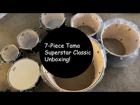 Unboxing My New Tama Superstar Classic Kit! | 7-Piece Midnight Gold Sparkle