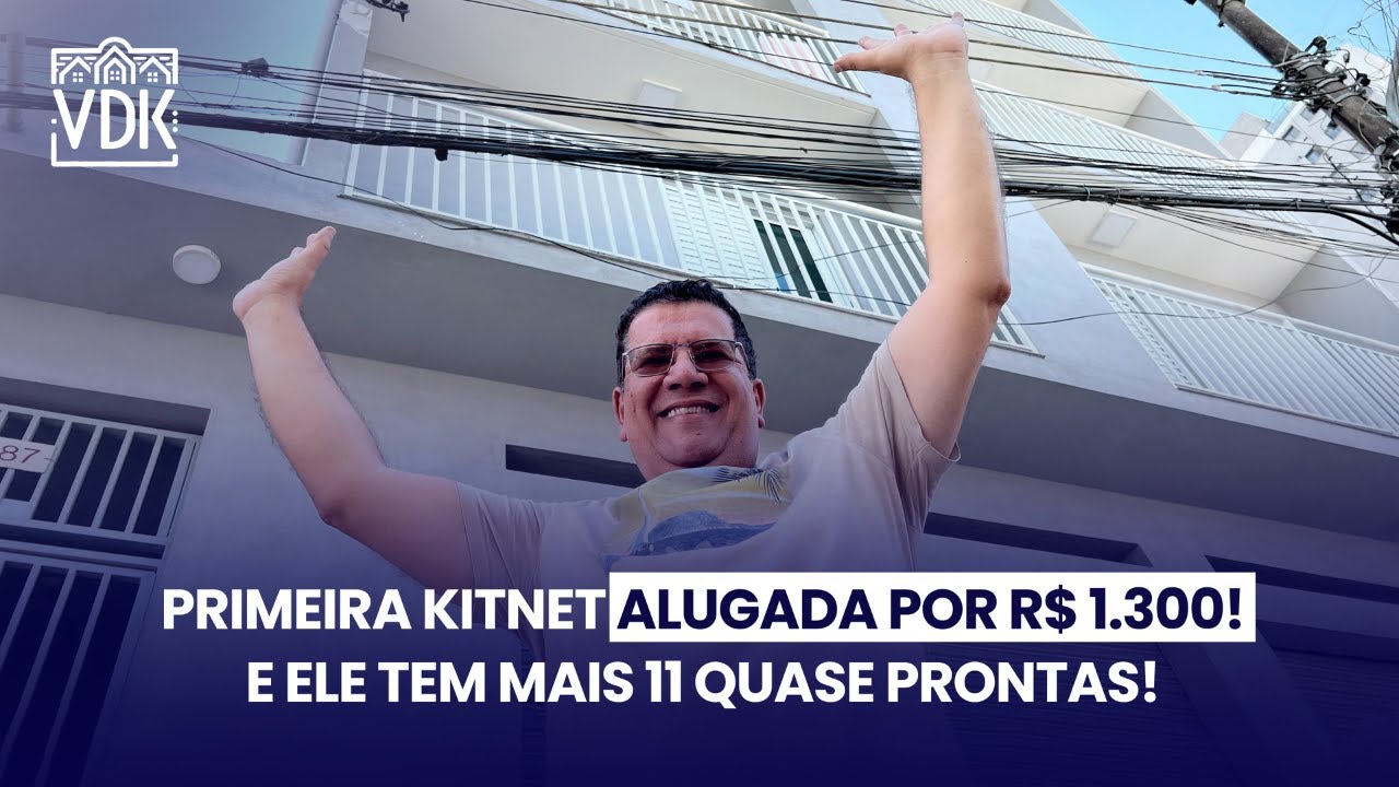 PRIMEIRA KITNET ALUGADA POR R$ 1.300! ELE TEM MAIS DE 11 QUASE PRONTAS!