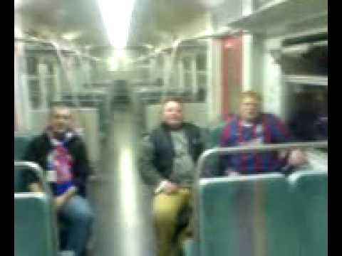 3 man Humba im Zug nach hause vom Spiel Duisburg vs WSV