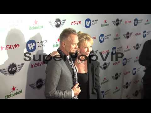 Sting, Trudy Styler at Warner Music Group GRAMMY Celebrat...