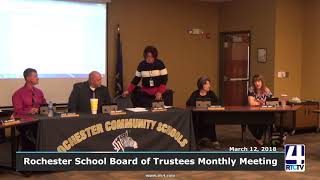 Rochester School Board Meeting