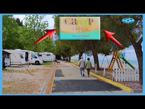 Walk through Camp Lucija ⛺🏕🔥🍗🍖🍣🇸🇮 Slovenia - Snicel 69