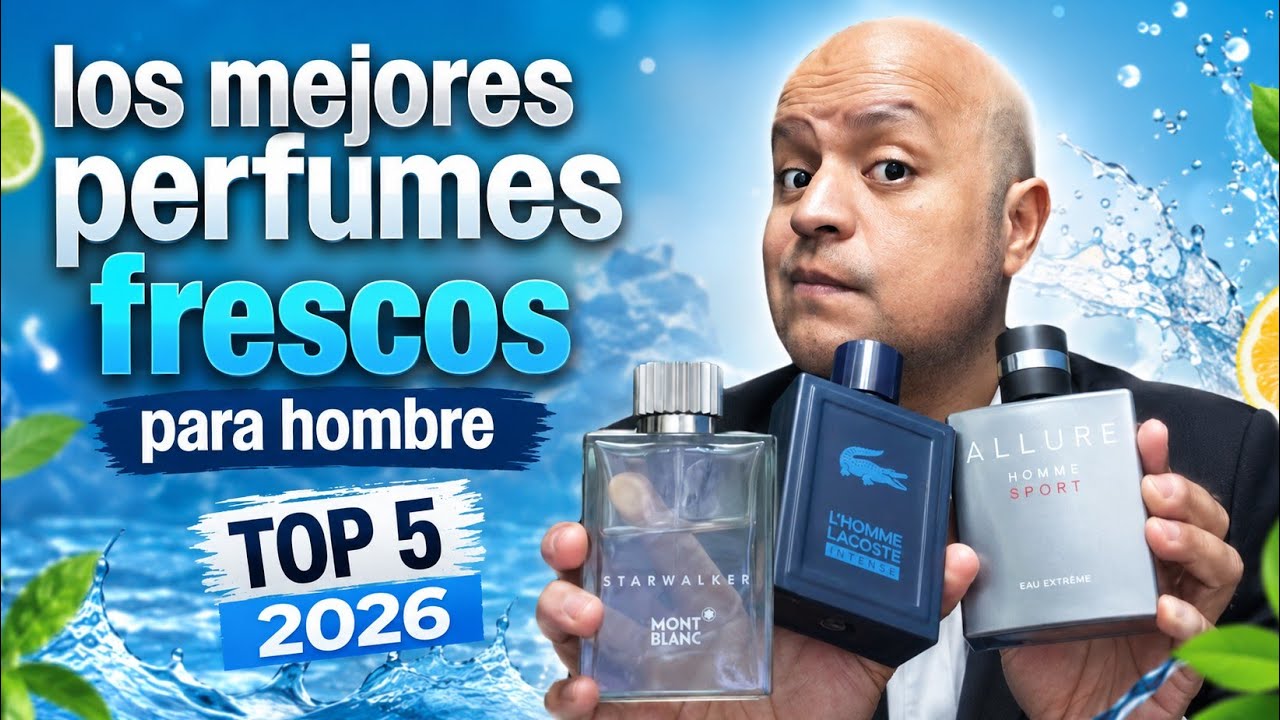 Los MEJORES PERFUMES FRESCOS para HOMBRES. Top 5 