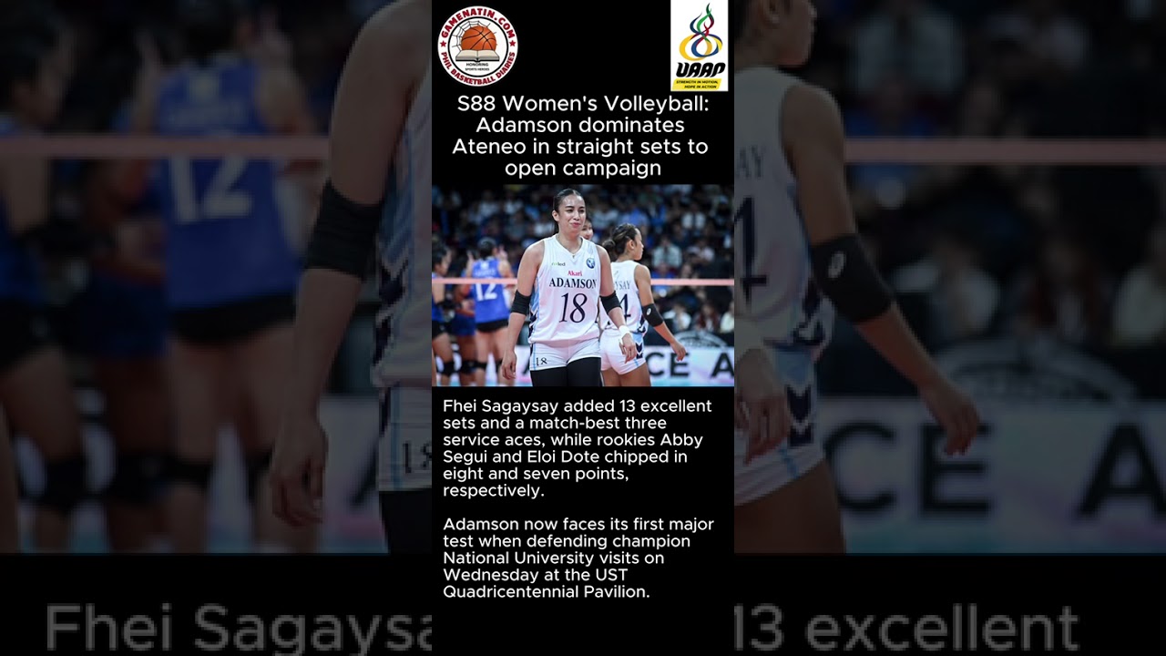 UAAP Women's Volleyball: Adamson soars past Ateneo in 3 easy sets