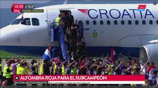 Así recibieron a Croacia tras el subcampeonato