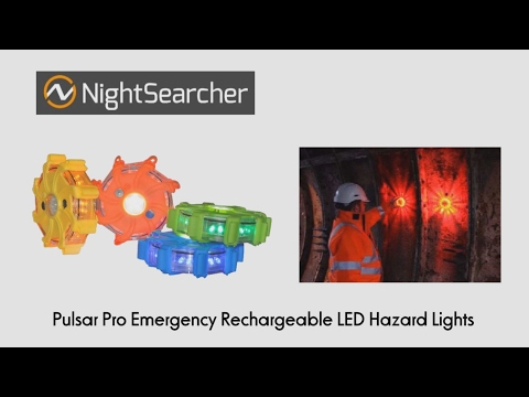 NightSearcher Pulsar Pro Emergency Rechargeable LED Hazard Lights