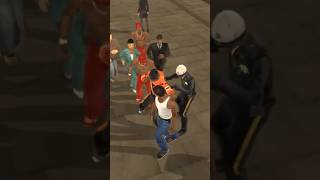 Download lagu A cop beaten by 6 NPC's brutally! # gtasanandreas #gtasan #gtasa #gaming #brutal #cj #npc #fight mp3