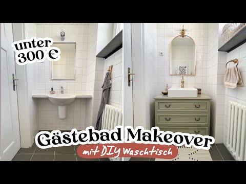 BAD MAKEOVER für unter 300 EUR | Waschtisch selbst bauen | DIY mit krassem VOHER / NACHHER