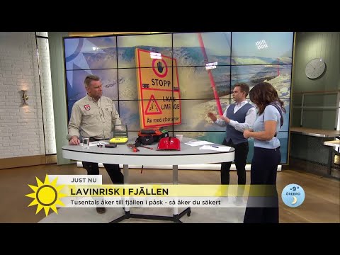 Lavinrisk i fjällen: Så åker du säkert - Nyhetsmorgon (TV4)