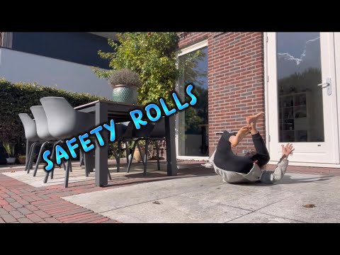 Parkour Safety Rolls Tutorial - Forward Roll, Side Roll, Back Roll,Dive roll,Concrete Roll