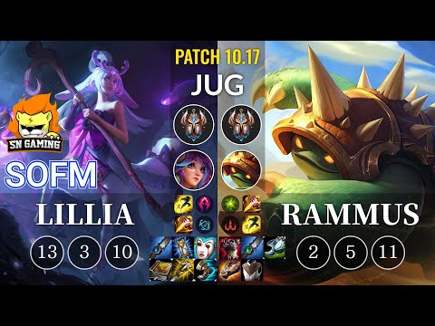 SN SofM Lillia vs Rammus Jungle - KR Patch 10.17