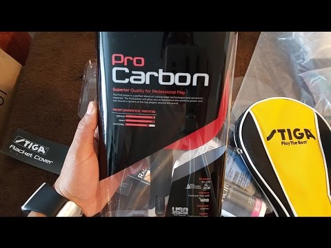 Stiga Pro Carbon - Unboxing and quick review