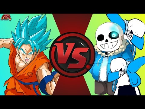 GOKU vs SANS! (Dragon Ball Z vs Undertale) Cartoon Fight Club Bonus Episode 5 Video