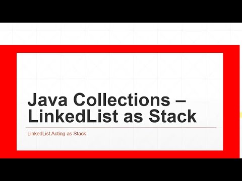Java Collections Linkedlist As Stack Java Tutorial Part 1 019