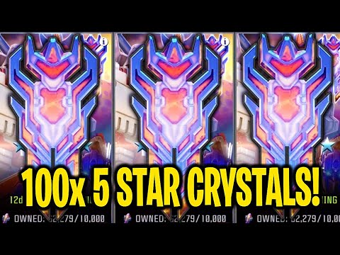 100x 5 STAR BOT CRYSTAL OPENING! - Transformers: Forged to Fight