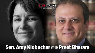 Amy Klobuchar in conversation with Preet Bharara at Live Talks Los Angeles