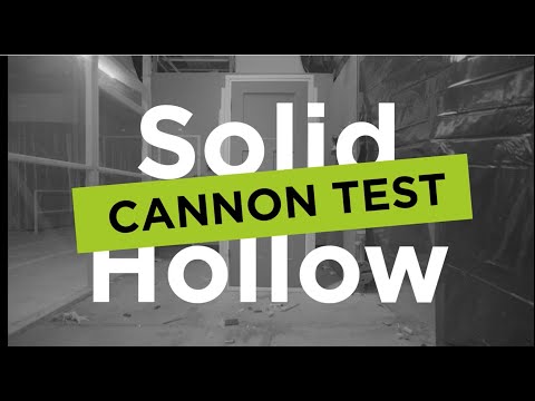 Everyday Objects Fired at Our Doors: Solid Core vs. Hollow Core Test