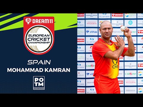 POTM: M.Kamran - Group A, Final - IRE-XI vs SPA | Highlights | Dream11 ECC, 2022 | ECC22.024