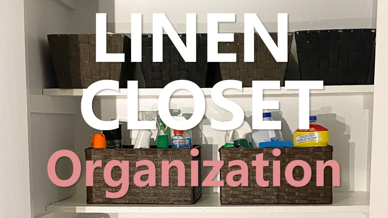 Minimalist Closet Organization - Linen Closet Cleaning, Declutter and Organizing on a BUDGET!