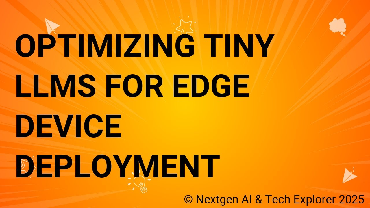 Optimizing Tiny LLMs for Edge Device Deployment