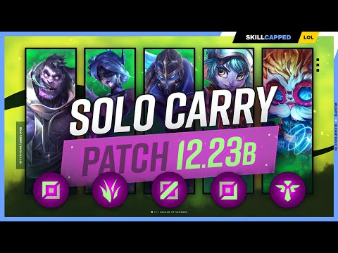 3 BEST SOLO CARRY Champions for EVERY ROLE in PATCH 12.23B - Preseason 2023