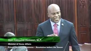 Edmund Hinkson at The House Of Assembly - 21st Sitting