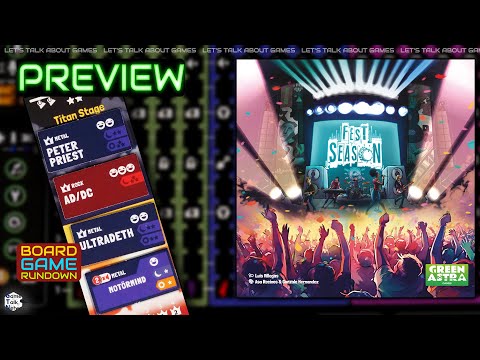 Fest Season - Kickstarter Preview w/Board Game Rundown