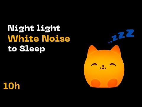 Baby Night Light and 10 Hour of Smooth Air Conditioner White Noise to Sleep - Bedtime