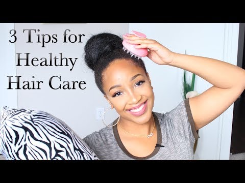 3 Everyday Tips for Healthy Hair Growth | Daily Hair Care Routine for Relaxed Hair Video