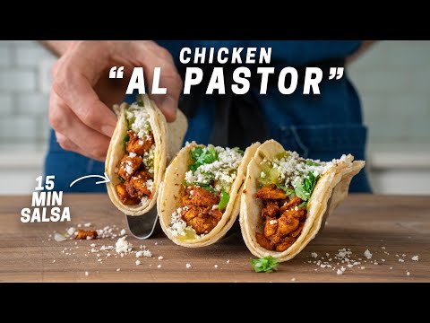 EASY 30 MINUTE CHICKEN AL PASTOR TACOS | WEEKNIGHTING