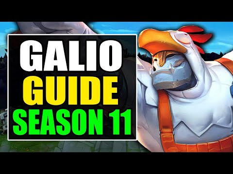 HOW TO PLAY GALIO MID SEASON 11 - (Best Build, Runes, Gameplay) - S11 Galio Guide & Analysis