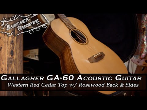 Gallagher GA-60 Cedar/Rosewood Grand Auditorium Acoustic Guitar #3888 image 14
